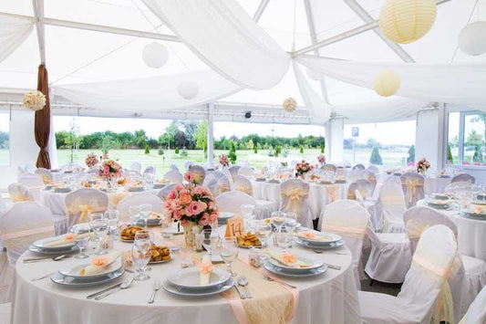 15 Budget-Friendly Ideas for Your Wedding Tent DÃ©cor - Bean Bags R Us